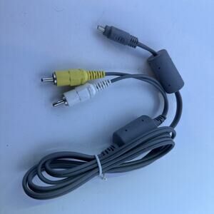 Genuine Original Nikon Camera to RCA Yellow White Video Transfer Cable Cord 4Ft
